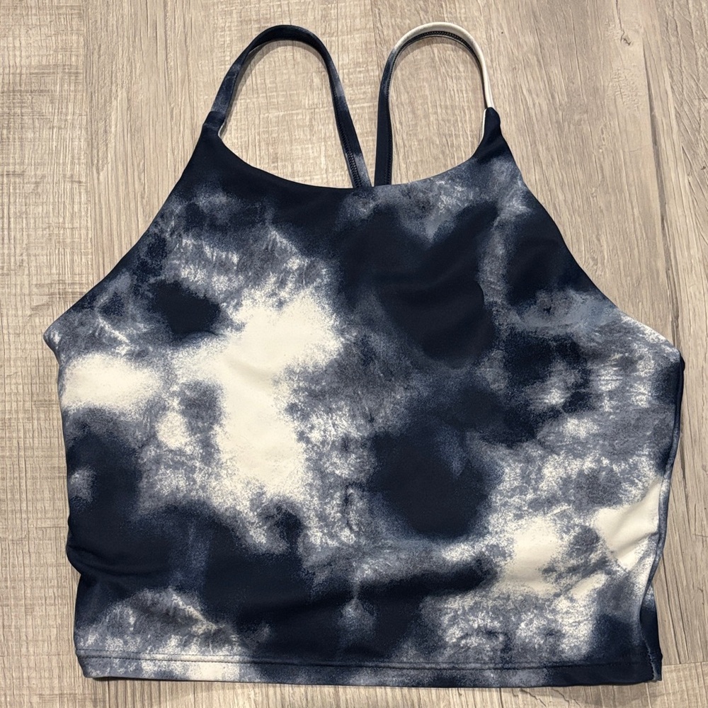 Old Navy Active Blue and White Sports Bra